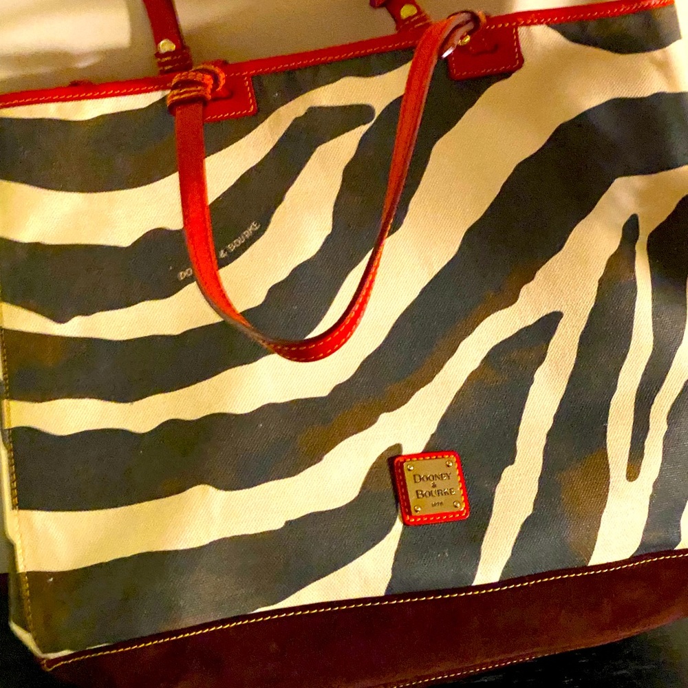 Dooney and Burke Zebra Print bag